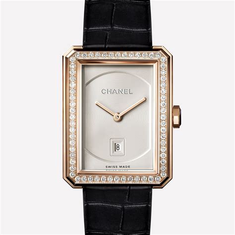 chanel beige gold watch|Chanel H4313 Boy.